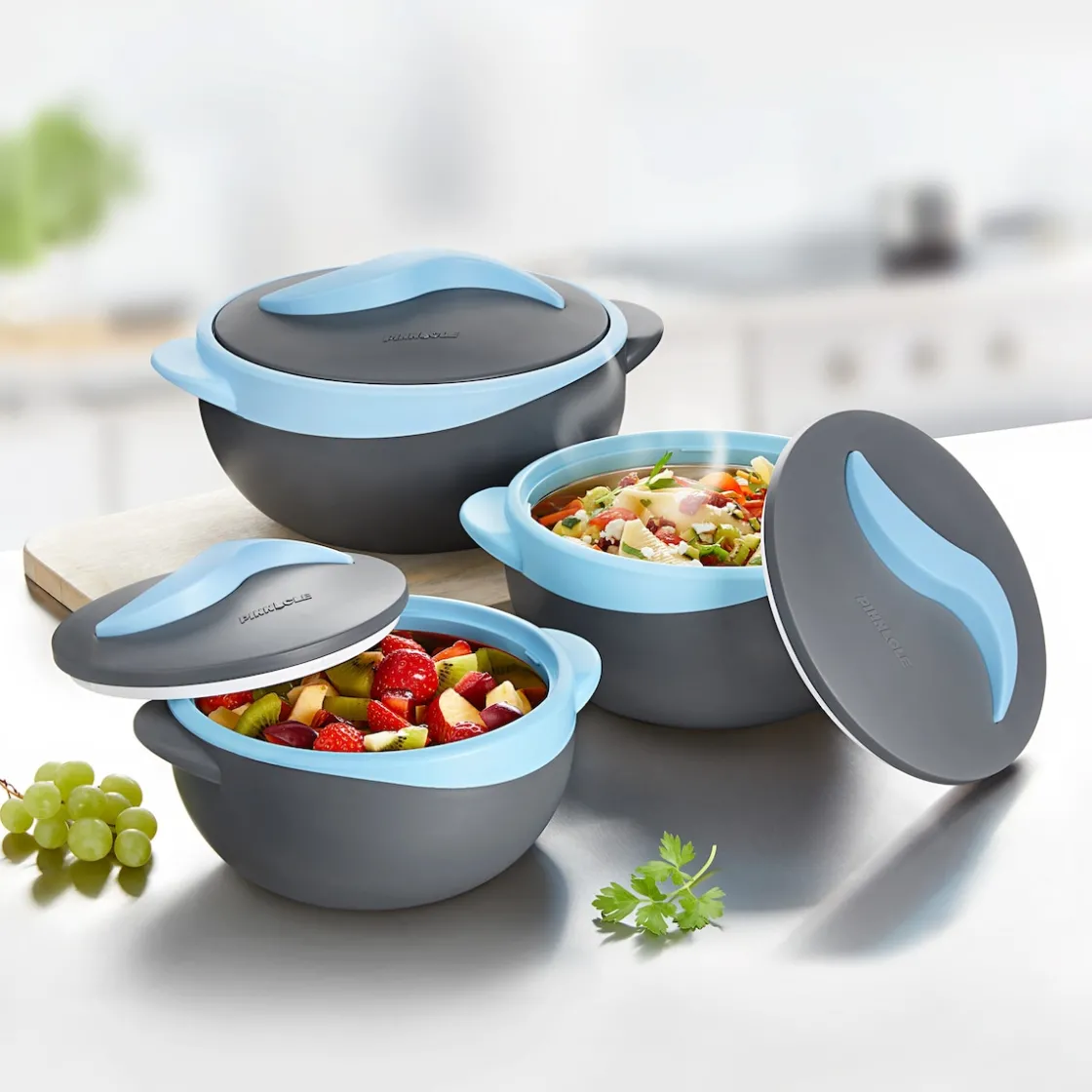 Schalen & Schüsseln|Die moderne Hausfrau Thermoschüssel "Matt-Effekt" 1 l