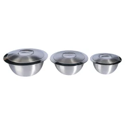 Schalen & Schüsseln|Die moderne Hausfrau Thermoschüssel mit Deckel, Edelstahl Set