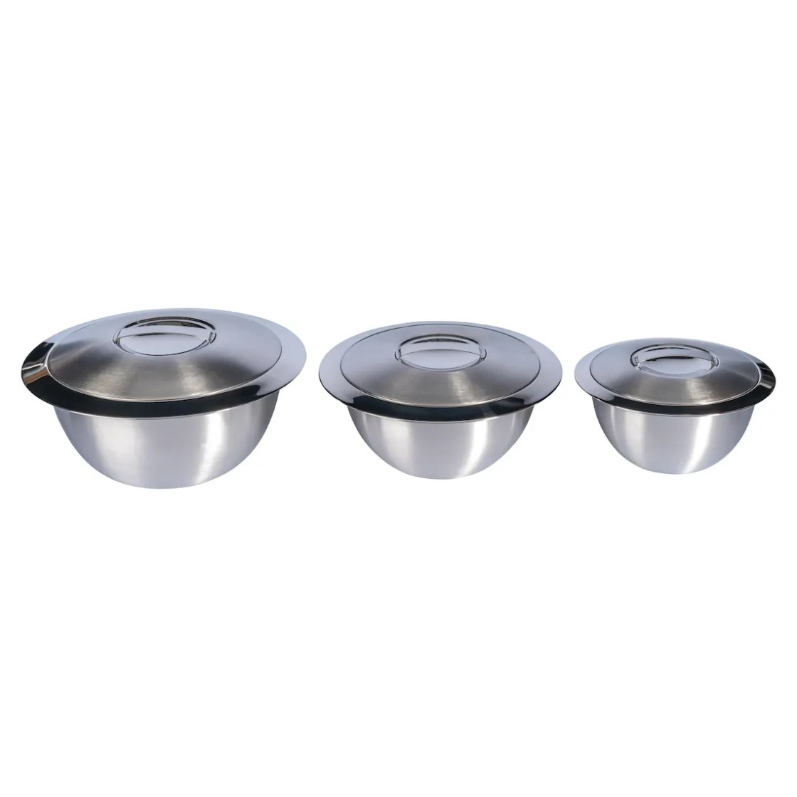 Schalen & Schüsseln|Die moderne Hausfrau Thermoschüssel mit Deckel, Edelstahl Set