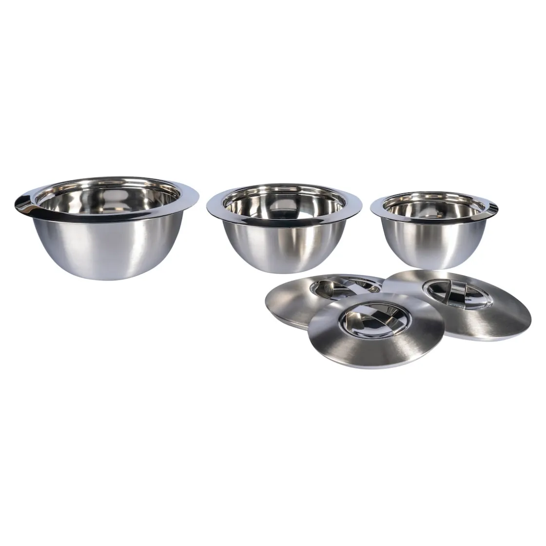 Schalen & Schüsseln|Die moderne Hausfrau Thermoschüssel mit Deckel, Edelstahl Set