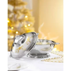 Schalen & Schüsseln|Die moderne Hausfrau Thermoservierschüssel "Galant" - Edelstahl