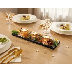 Dekofiguren|Die moderne Hausfrau Tisch-Deko „Weihnachtsfest“