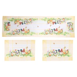 Osterdekoration|Teppiche|Die moderne Hausfrau Tischläufer „Hühner“