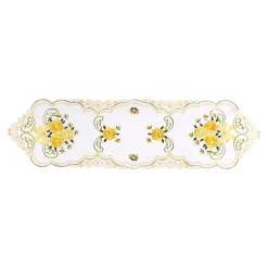 Frühlingsdekoration|Tischdecken & -Läufer·Tischläufer|Die moderne Hausfrau Tischläufer „Rose“, 140x40 cm