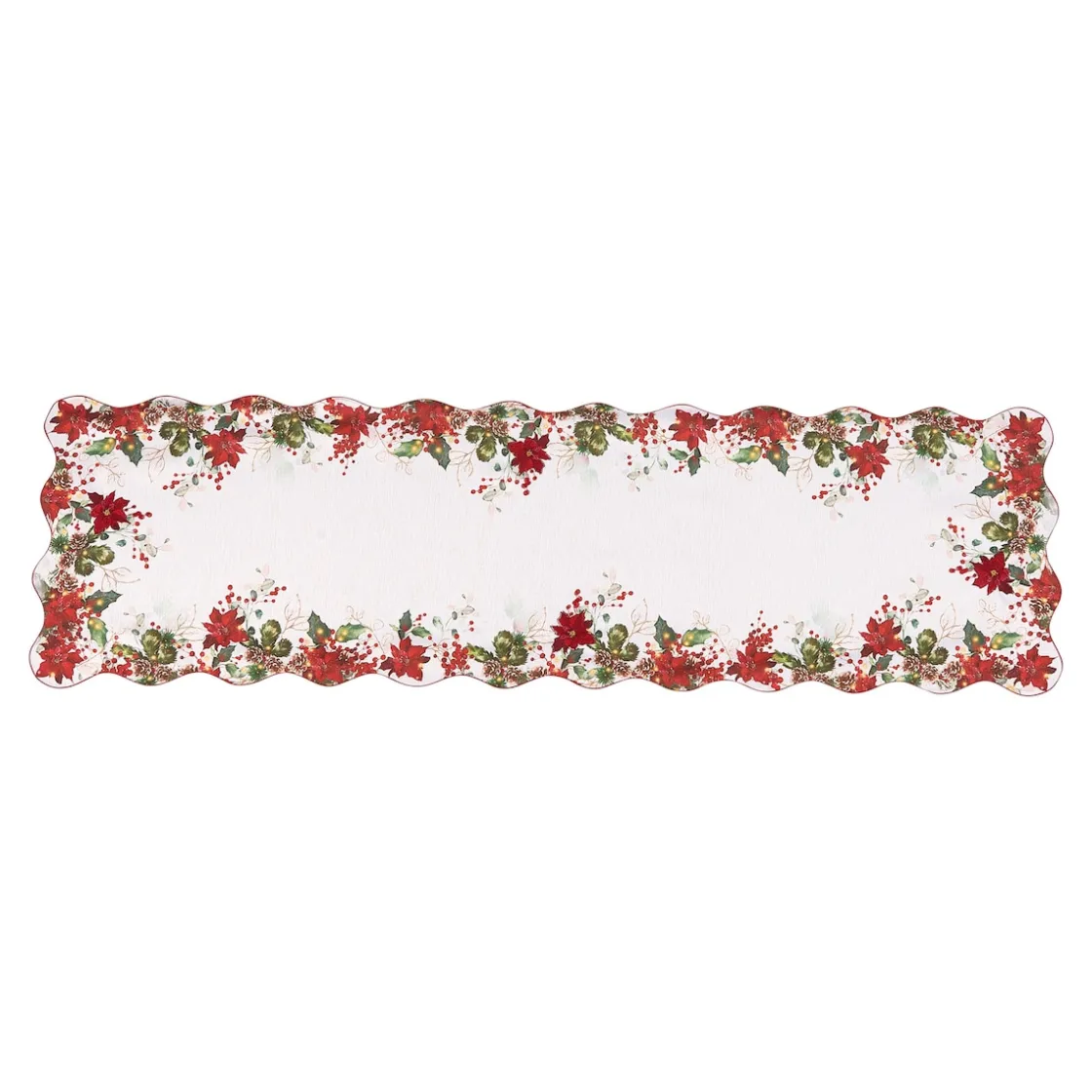 Weihnachtsdekoration·Weihnachtstischdecken|Tischdecken & -Läufer·Tischläufer|Die moderne Hausfrau Tischläufer „Weihnachtszauber“, 140x40 cm