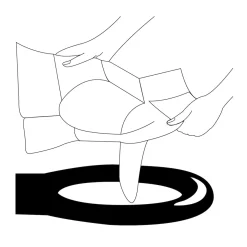 Inkontinenzhosen|Die moderne Hausfrau Toilettenbrillenabdeckung Weiß