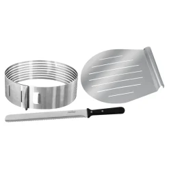 Backformen|Die moderne Hausfrau Tortenboden-Schneidehilfe-Set, 3-teilig