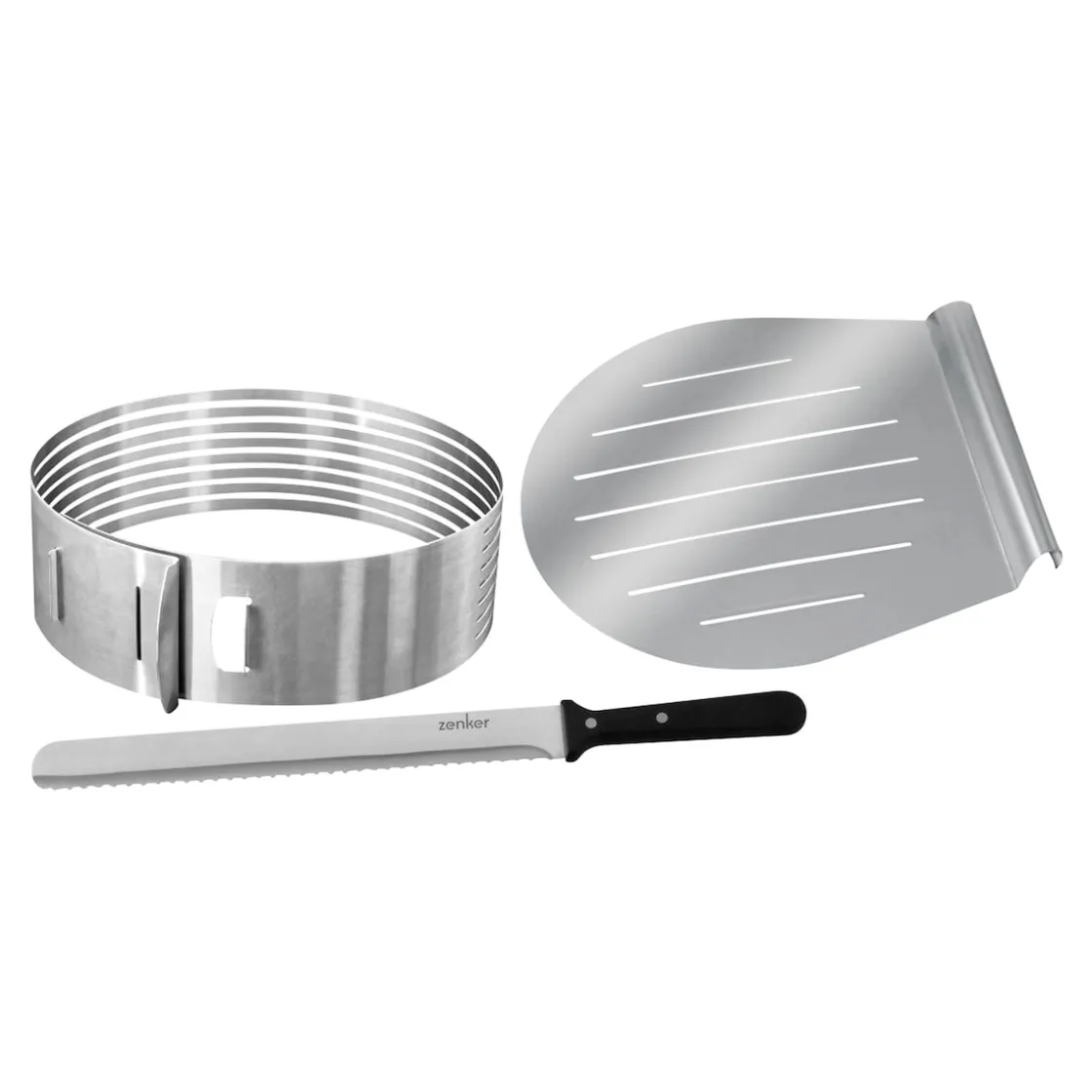 Backformen|Die moderne Hausfrau Tortenboden-Schneidehilfe-Set, 3-teilig