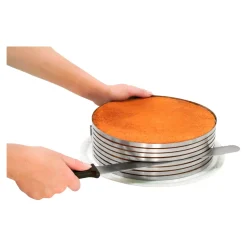 Backformen|Die moderne Hausfrau Tortenboden-Schneidehilfe-Set, 3-teilig