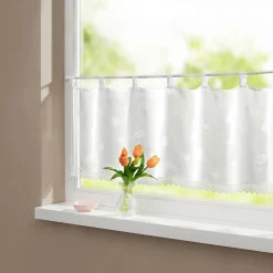 Die moderne Hausfrau Transparent-Bistrogardine 