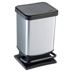 Mülleimer|Die moderne Hausfrau Treteimer Paso silber