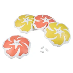 Geniale Küchenhelfer|Die moderne Hausfrau Trinkglas-Abdeckung "Blume", 4 Stück