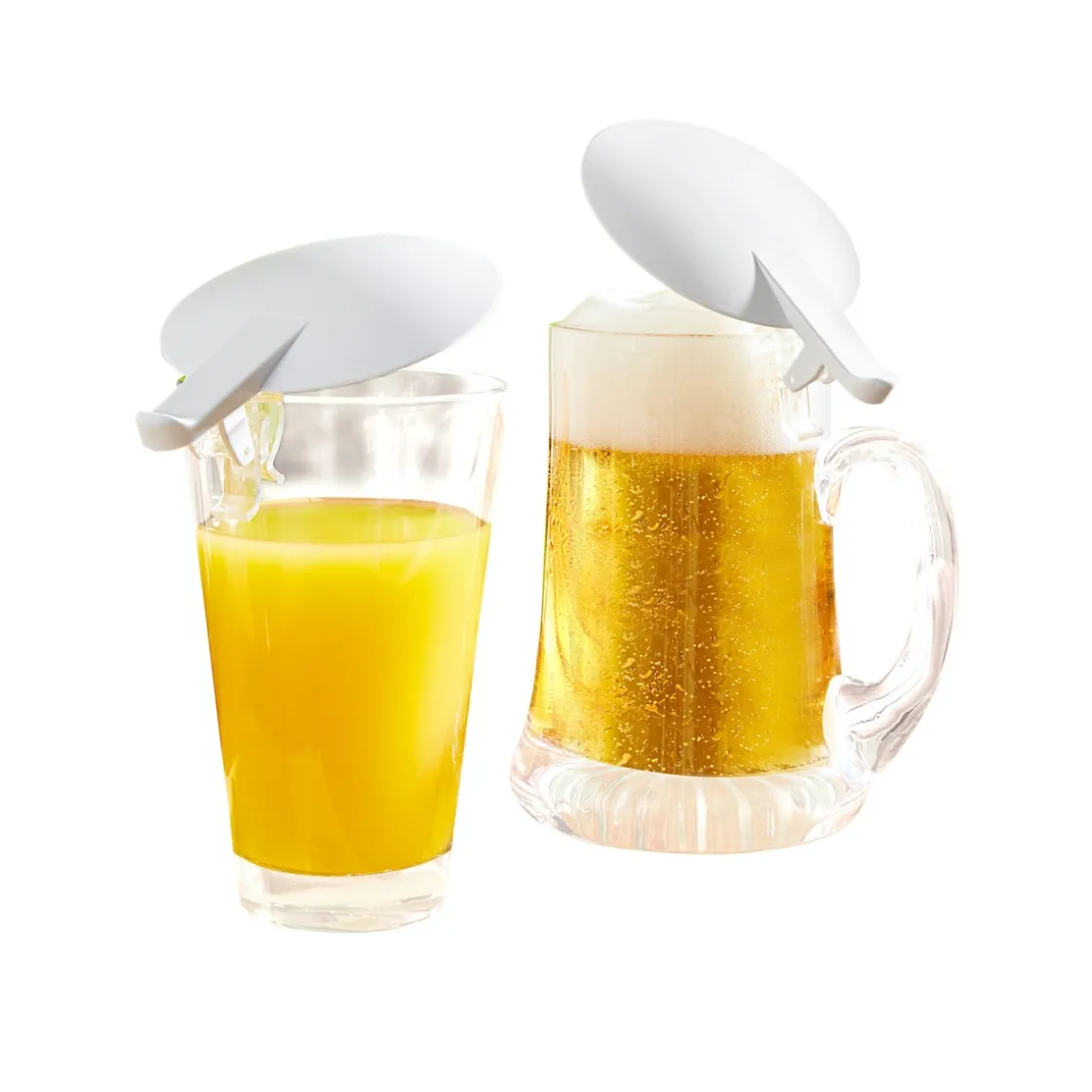 Geniale Küchenhelfer|Die moderne Hausfrau Trinkglas-Abdeckung "Klipp-Klapp"