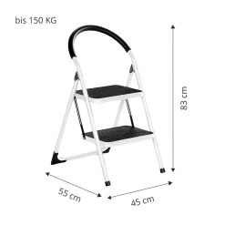 Trittleitern|Trittleitern|Die moderne Hausfrau Tritt-Sitz, Trittleiter, klappbar