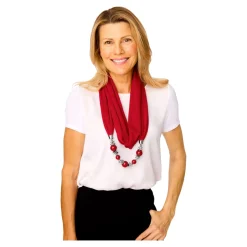 Schmuck & Uhren ·Halsketten|Die moderne Hausfrau Tuch-Kette „Karin“