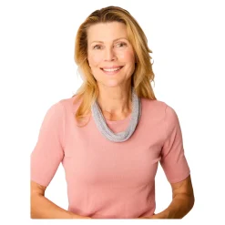 Schmuck & Uhren ·Halsketten|Die moderne Hausfrau Tuch-Kette silber