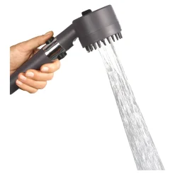 Duschköpfe & -Brausen|Die moderne Hausfrau Turbo-Duschkopf-Set „3 in 1“ + Gratis Wandhalterung