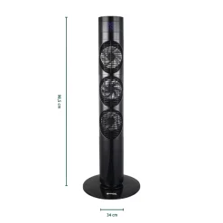 Ventilatoren & Klimageräte|Die moderne Hausfrau Turmventilator mit Fernbedienung "Dolmen 3"