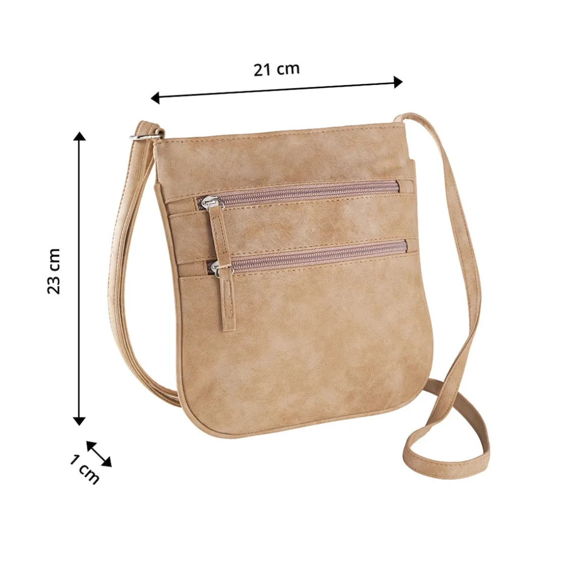 Taschen|Die moderne Hausfrau Umhängetasche "Ella" cappuccino