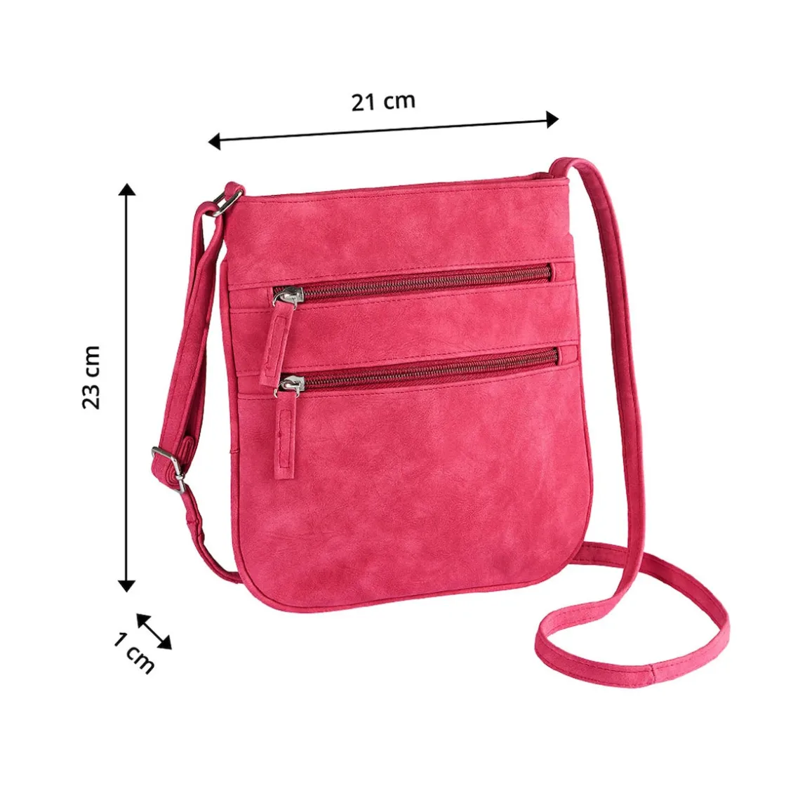 Taschen|Die moderne Hausfrau Umhängetasche "Ella" fuchsia