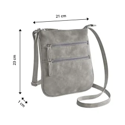 Taschen|Die moderne Hausfrau Umhängetasche "Ella" grau
