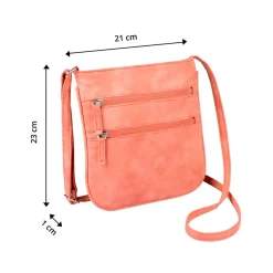 Taschen|Die moderne Hausfrau Umhängetasche "Ella" koralle
