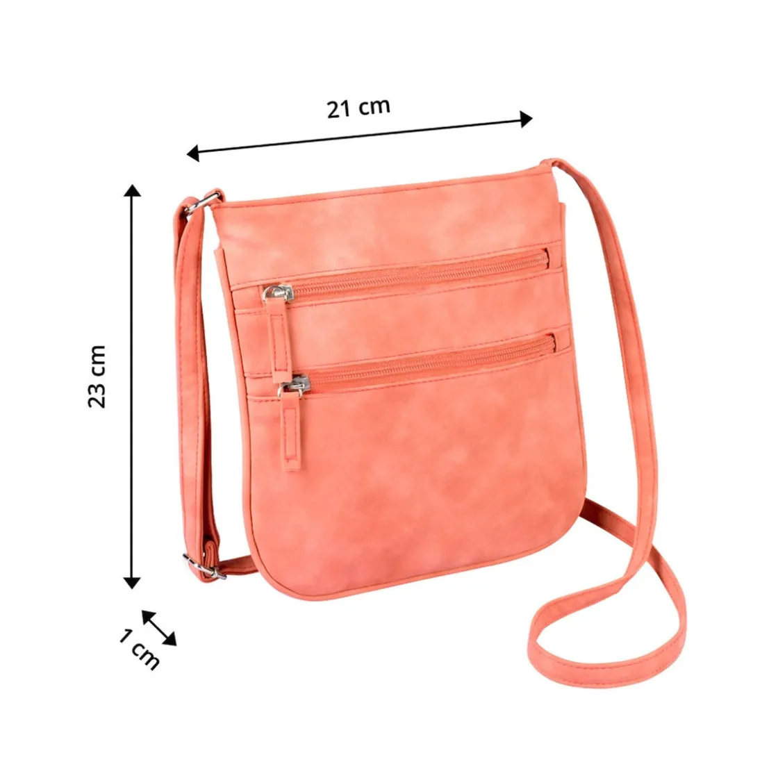 Taschen|Die moderne Hausfrau Umhängetasche "Ella" koralle