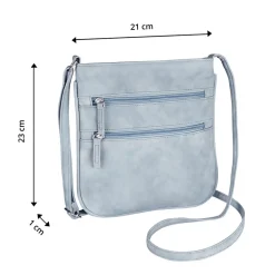 Taschen|Die moderne Hausfrau Umhängetasche "Ella" rauchblau