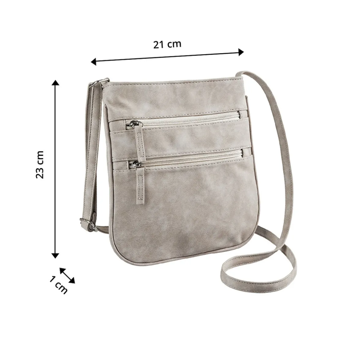 Taschen|Die moderne Hausfrau Umhängetasche "Ella" taupe