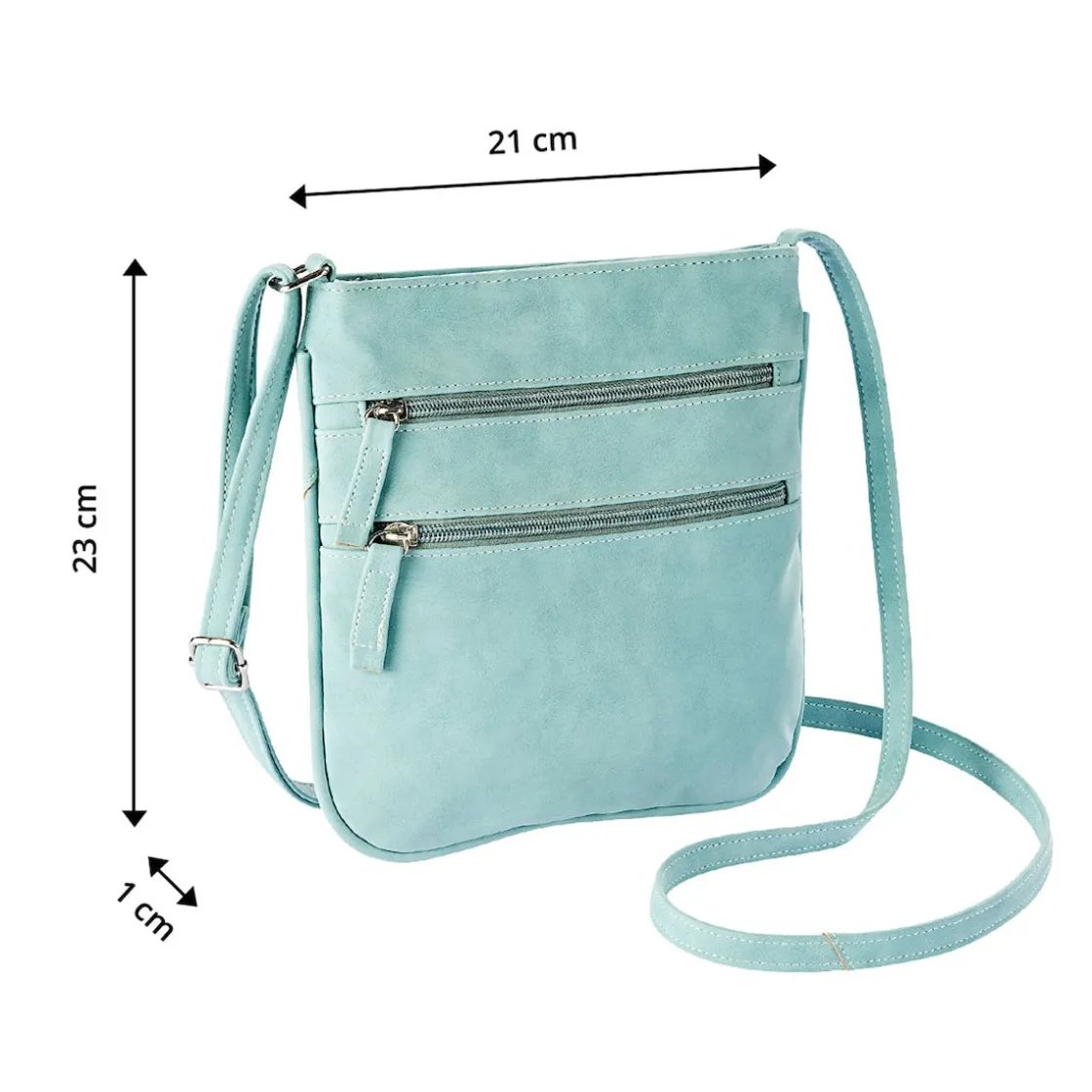 Taschen|Die moderne Hausfrau Umhängetasche "Ella" türkis