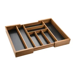 Besteckkasten|Die moderne Hausfrau Variabler Bambus-Besteckkasten