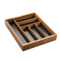 Besteckkasten|Die moderne Hausfrau Variabler Bambus-Besteckkasten