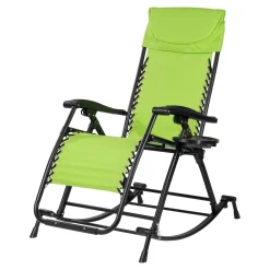 Gartenschaukelstühle|Die moderne Hausfrau Variabler-Schaukelstuhl "Premium" apfelgrün