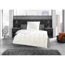 Bettzubehör ·Bettdecken & Kopfkissen|Die moderne Hausfrau Vierjahreszeitensteppbett Optimaler Feuchtigkeitstransport 155x220 cm