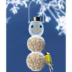 Vogelbedarf|Die moderne Hausfrau Vogelfutterstation "Schneemann Udo"
