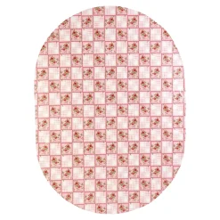 Outdoor Textilien·Outdoor Tischdecken|Die moderne Hausfrau Wachstischtuch "Fleur" 160x220 cm, oval