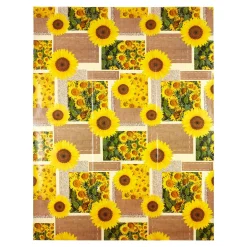 Outdoor Textilien·Outdoor Tischdecken|Die moderne Hausfrau Wachstuch-Tischdecke "Sonnenblumen" 160x130 cm