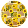 Outdoor Textilien·Outdoor Tischdecken|Die moderne Hausfrau Wachstuch-Tischdecke "Sonnenblumen" Ø140 cm