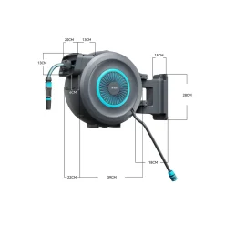 Gartenbewässerung|Die moderne Hausfrau Wand-Schlauch-Box ­„Automatik“ Schlauchlänge: 30 m