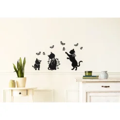 Wanddekoration ·Wandtattoos|Die moderne Hausfrau Wandsticker „Katzenbande“, 10-teilig