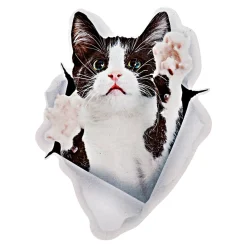 Wanddekoration ·Wandtattoos|Die moderne Hausfrau Wandsticker "tierische Freunde" Katze, schwarz-weiß