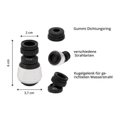 Werkzeug|Die moderne Hausfrau Wasserhahn-Aufsatz "Siebstrahl"