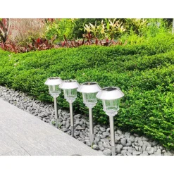 Beetbegrenzung|Die moderne Hausfrau Wegbegrenzung mit Filament-LED und Booster, 1 Stück