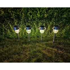 Beetbegrenzung|Die moderne Hausfrau Wegbegrenzung mit Filament-LED und Booster, 1 Stück