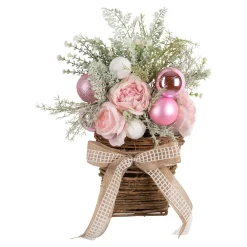 Dekofiguren|Herbstdekoration|Die moderne Hausfrau Weihnachts-Arrangement zum Hängen