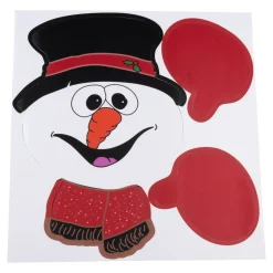 Dekofiguren|Die moderne Hausfrau Weihnachtsdeko für den Gartenzaun Schneemann