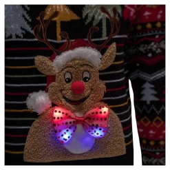 Shirts|Die moderne Hausfrau Weihnachts-Pullover „LED-Rentier“