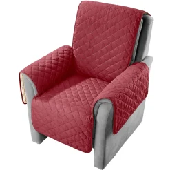 Sesselschoner|Sitzmöbel ·Sesselschoner|Die moderne Hausfrau Wende-Sesselschoner bordeaux