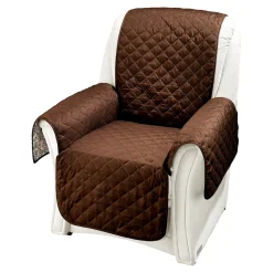 Sesselschoner|Sitzmöbel ·Sesselschoner|Die moderne Hausfrau Wende-Sesselschoner braun