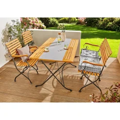 Outdoor Textilien·Outdoor Tischdecken|Die moderne Hausfrau ﻿Wende-Tischläufer „St. Tropez“ 140x40 cm